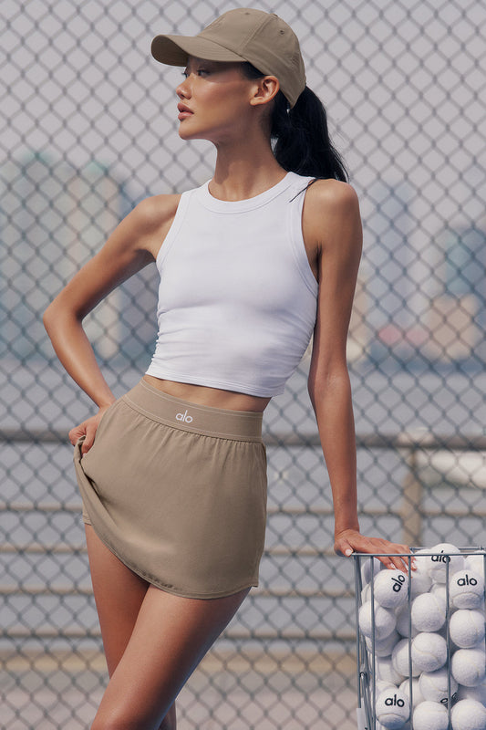 Match Point Tennis Skirt - Gravel
